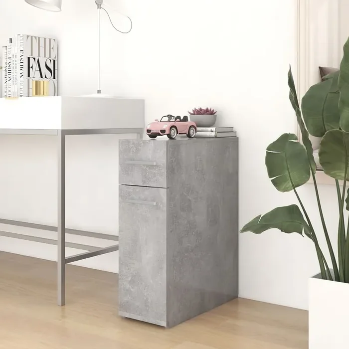 vidaXL Apothecary Cabinet Concrete Grey 20×45.5×60 cm Engineered Wood