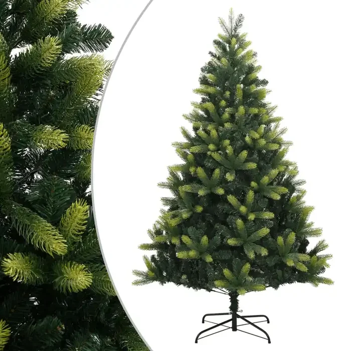 vidaXL Artificial Hinged Christmas Tree with Stand 150 cm