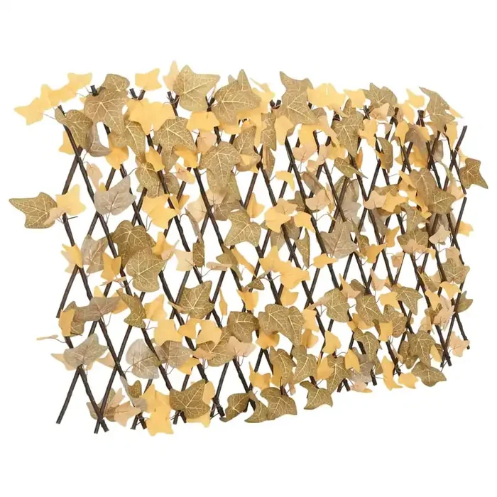 vidaXL Artificial Maple Leaf Trellis Expandable Orange 180×60 cm