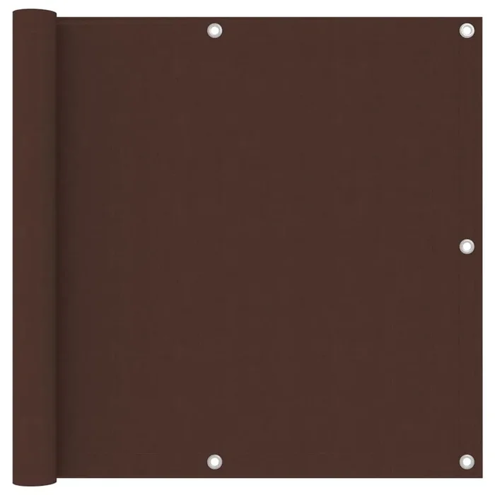 vidaXL Balcony Screen Brown 90×500 cm Oxford Fabric
