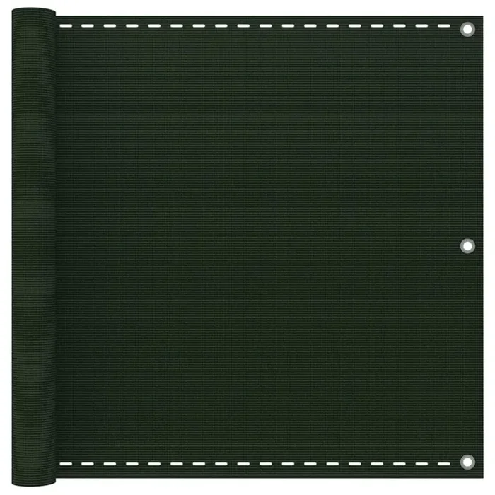 vidaXL Balcony Screen Dark Green 90×300 cm HDPE