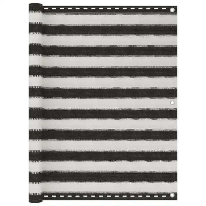 vidaXL Balcony Screen HDPE 120×500 cm Anthracite and White