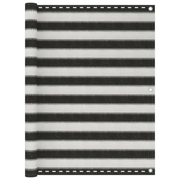 vidaXL Balcony Screen HDPE 120×600 cm Anthracite and White