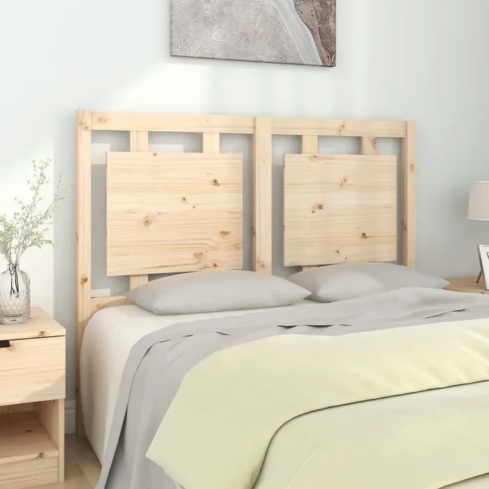 vidaXL Bed Headboard 125.5x4x100 cm Solid Pine Wood