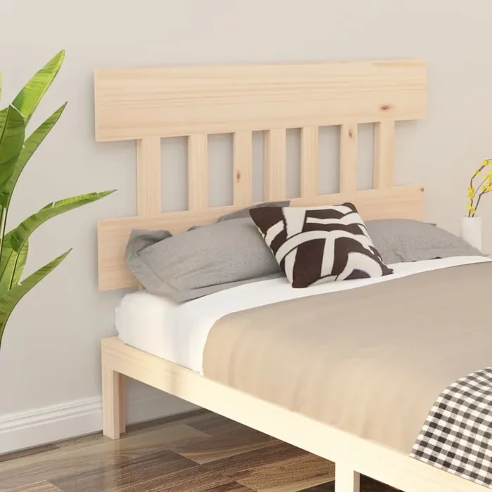 vidaXL Bed Headboard 138.5x3x81 cm Solid Wood Pine