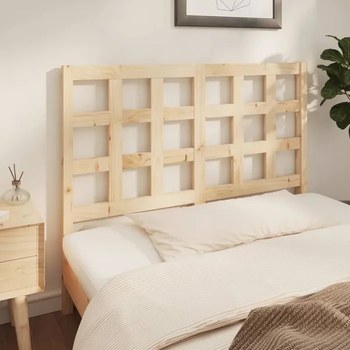 vidaXL Bed Headboard 140.5x4x100 cm Solid Wood Pine
