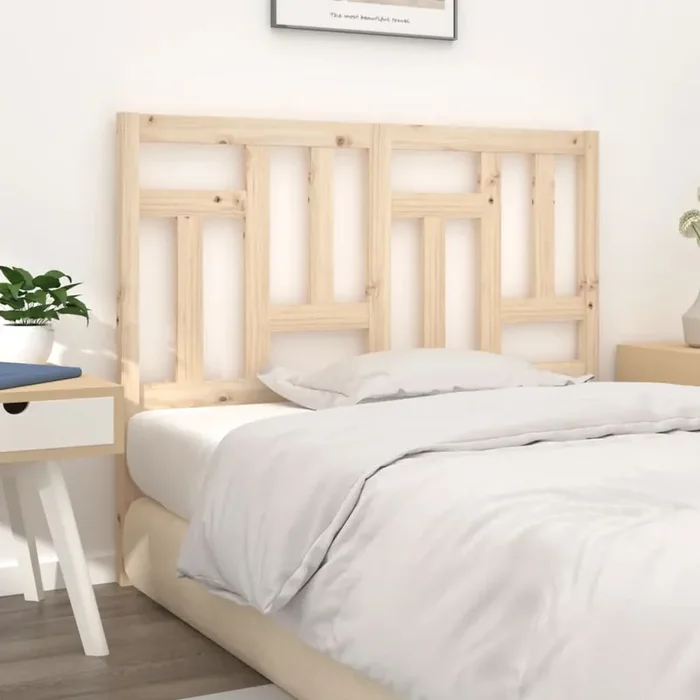 vidaXL Bed Headboard 145.5x4x100 cm Solid Wood Pine
