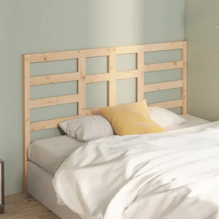 vidaXL Bed Headboard 146x4x104 cm Solid Wood Pine
