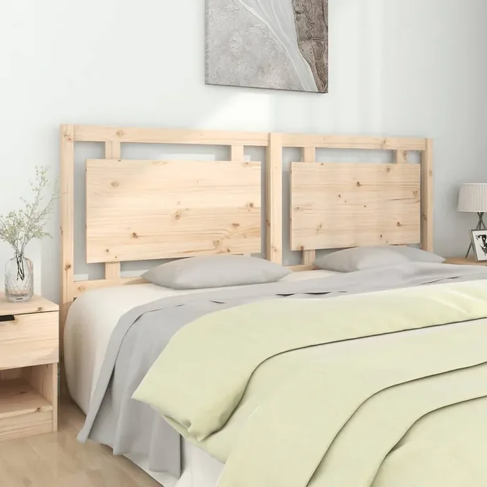 vidaXL Bed Headboard 185.5x4x100 cm Solid Pine Wood