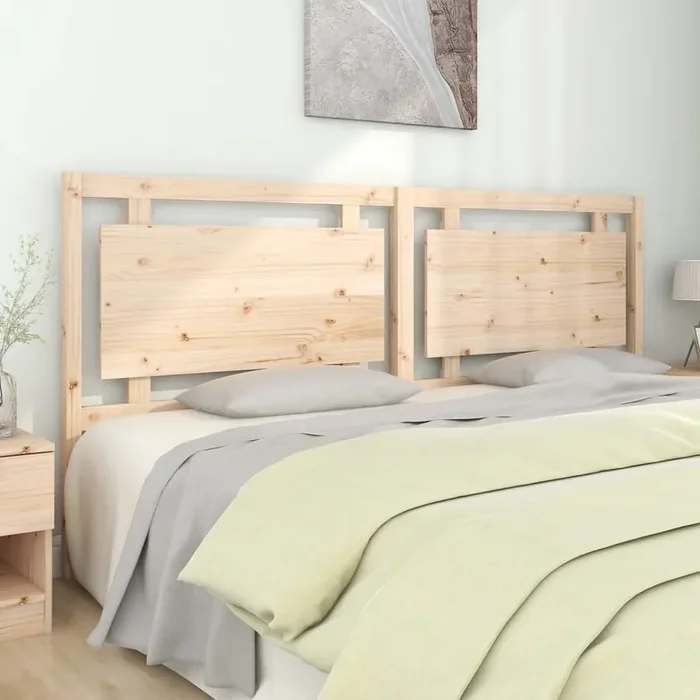 vidaXL Bed Headboard 205.5x4x100 cm Solid Pine Wood