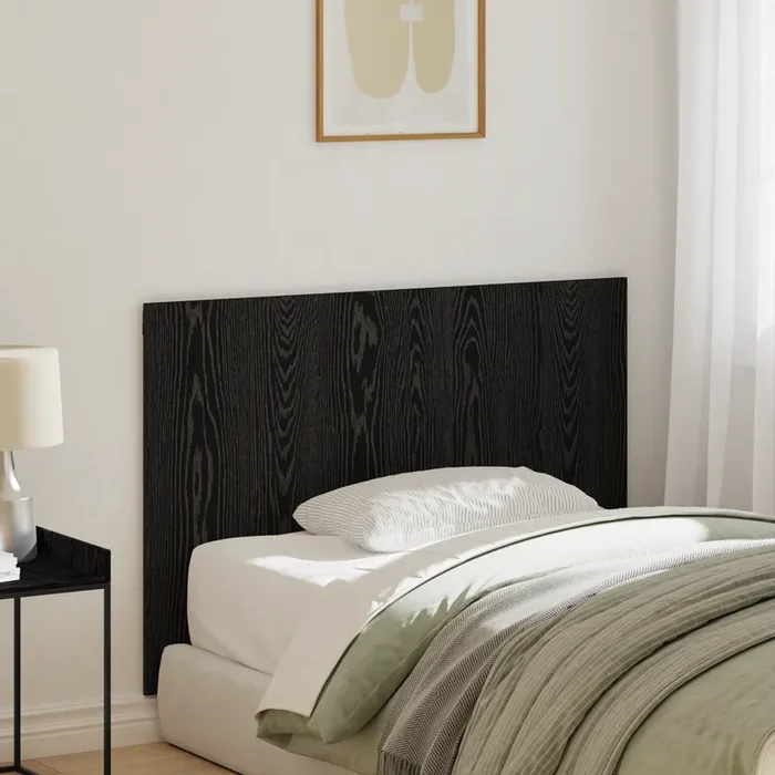 vidaXL Bed Headboard Black Oak 120×1,5×80 cm Engineered Wood