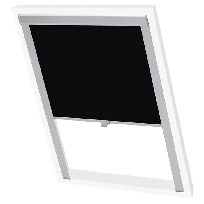 vidaXL Blackout Roller Blind Black CK02