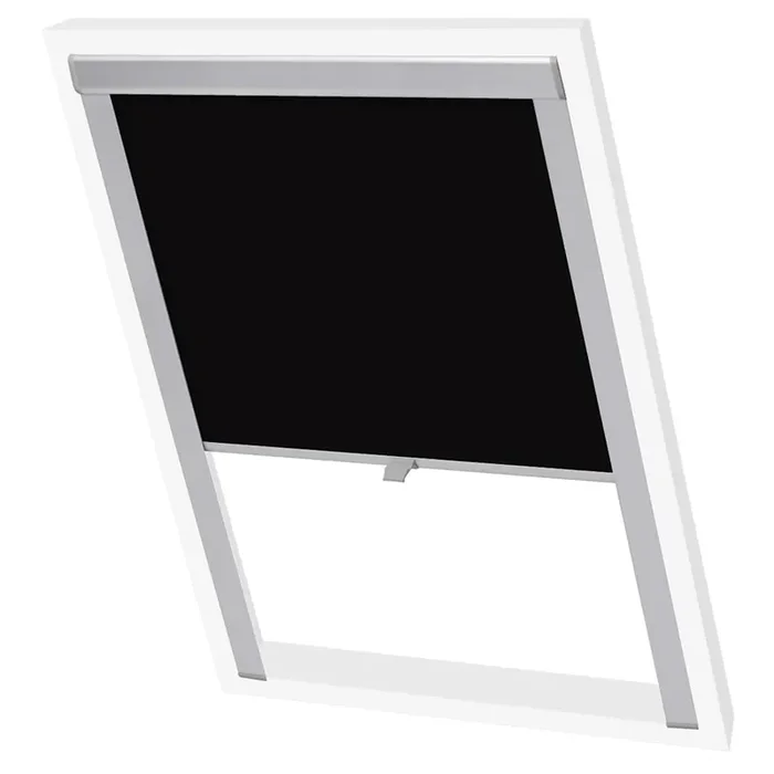 vidaXL Blackout Roller Blind Black UK08