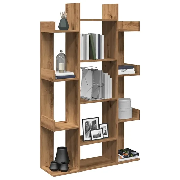 vidaXL Book Cabinet Artisan Oak 86×25.5×140 cm Engineered Wood