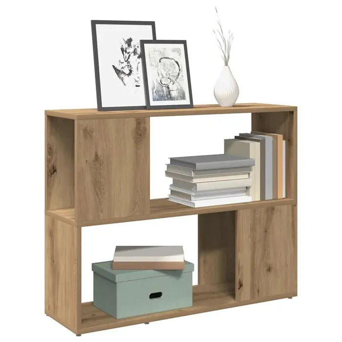 vidaXL Book Cabinet/Room Divider Artisan Oak 80x24x63 cm