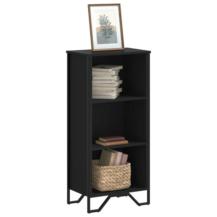 vidaXL Bookcase Black 50x31x106 cm Engineered Wood