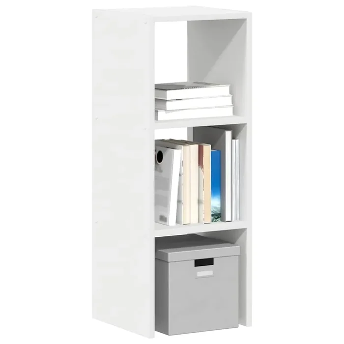 vidaXL Bookcase Stackable White 30x30x80 cm Engineered Wood