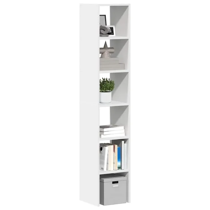 vidaXL Bookcases 2 pcs Stackable White 30x30x80 cm Engineered Wood