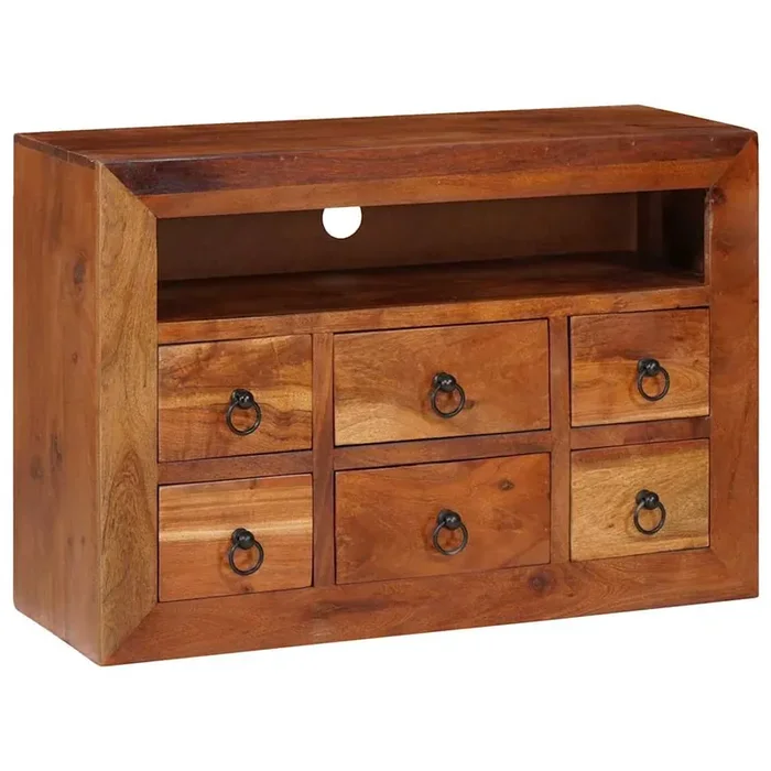 vidaXL Buffets & Sideboards with Drawer Brown Solid acacia wood