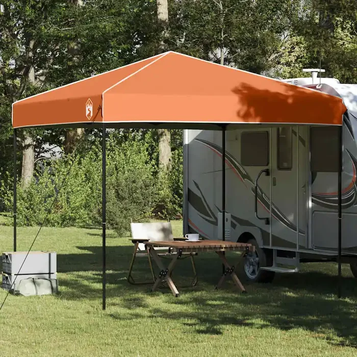 vidaXL Canopy Tent Orange 250 x 250 x 227 / 236 / 245 cm Oxford fabric