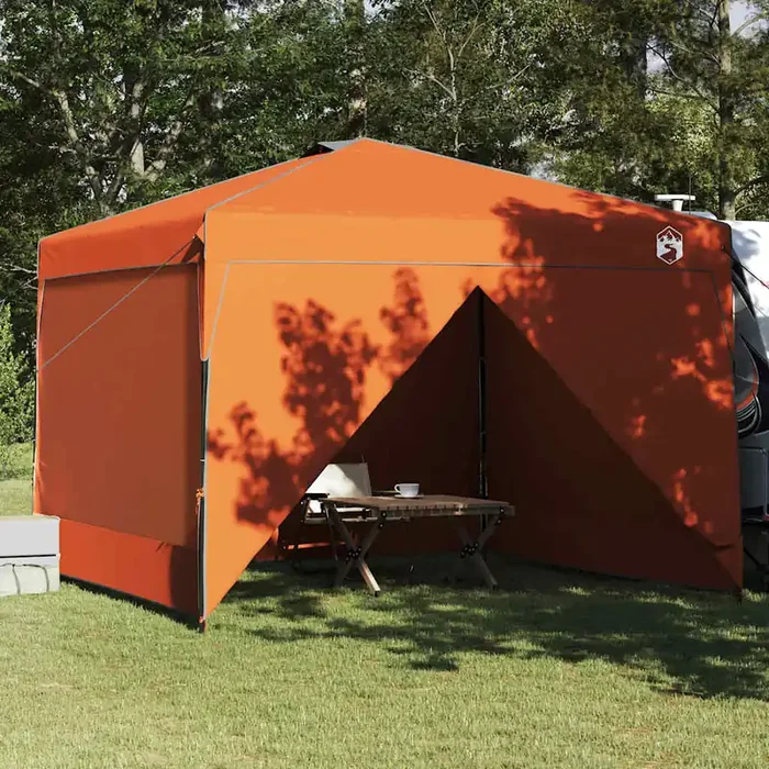 vidaXL Canopy Tent Orange 300 x 300 x 227 / 236 / 245 cm Oxford fabric