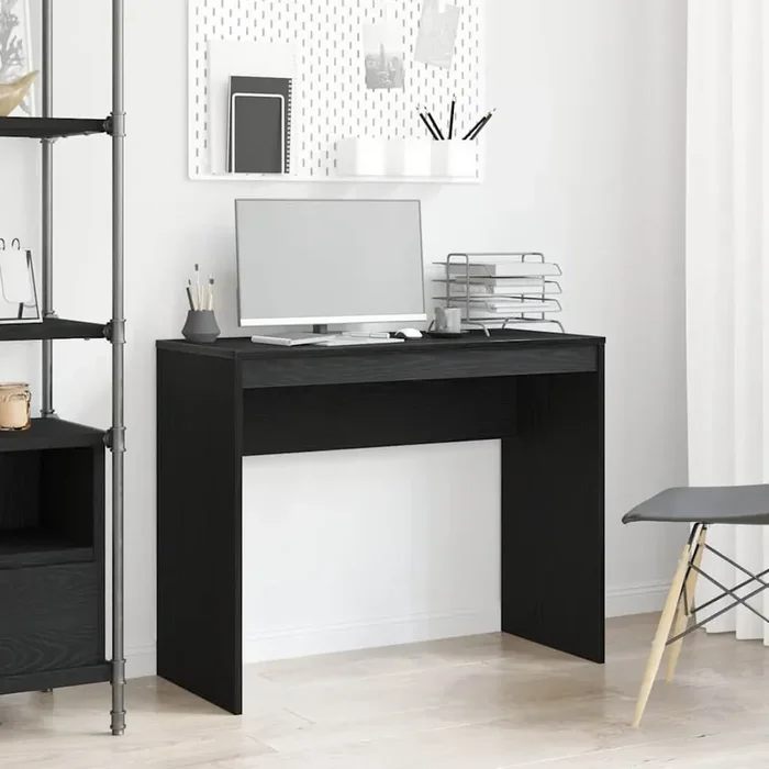 vidaXL Desk Black Oak 90x40x72 cm Engineered Wood