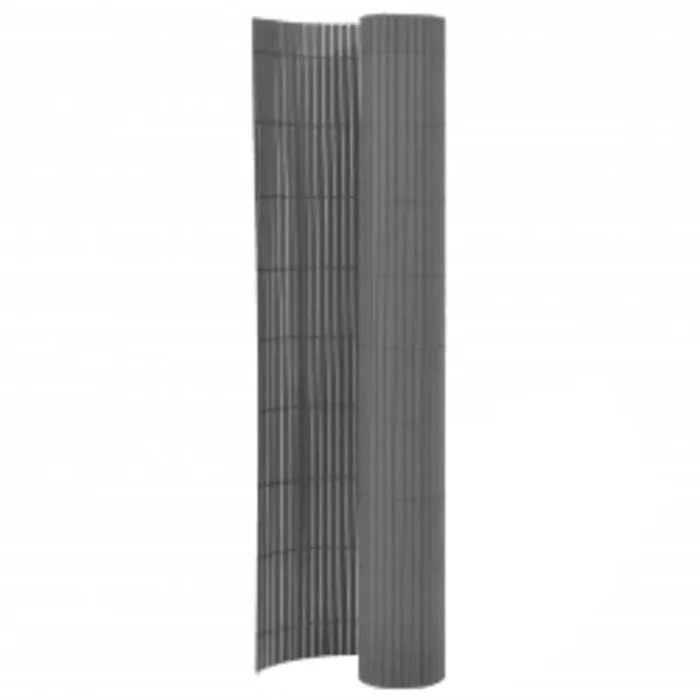vidaXL Double-Sided Garden Fence 110×300 cm Grey