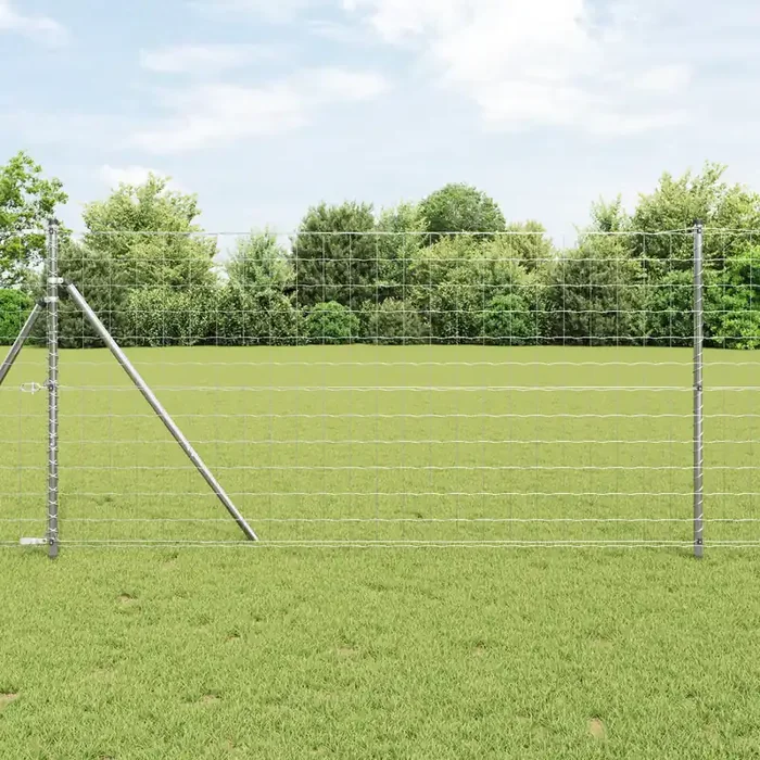 vidaXL Euro Fence 1.4×10 m Galvanised Steel