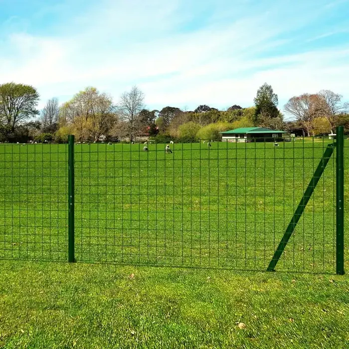 vidaXL Euro Fence Steel 25×1.7 m Green