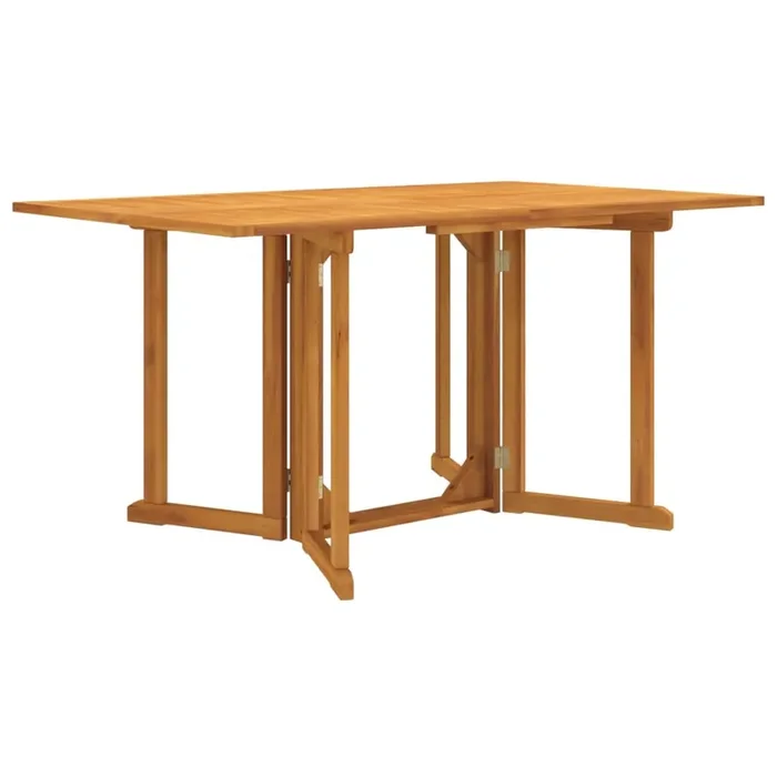 vidaXL Folding Butterfly Garden Table 150x90x75 cm Solid Wood Teak