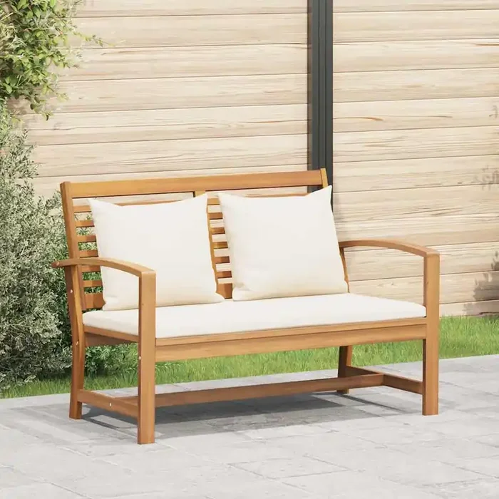 vidaXL Garden Bench Brown 110 x 64 x 76.5 cm Solid teak wood
