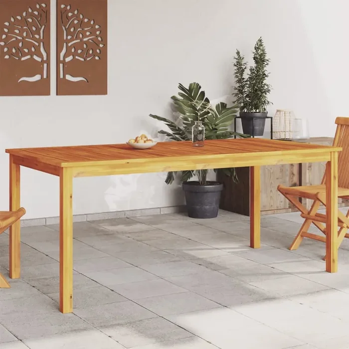 vidaXL Garden Dining Table 180x90x75 cm Solid Wood Acacia
