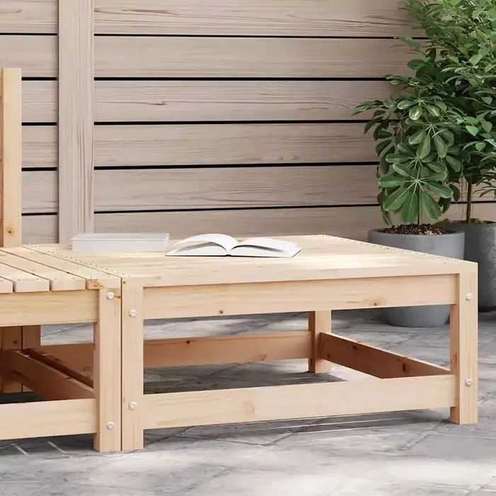 vidaXL Garden Footstool 70x70x30 cm Solid Wood Pine