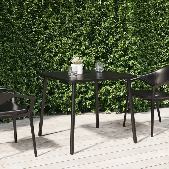 vidaXL Garden Table Anthracite 80x80x71 cm Steel