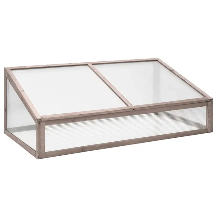 vidaXL Greenhouse Grey 110×58.5×39 cm Fir Wood