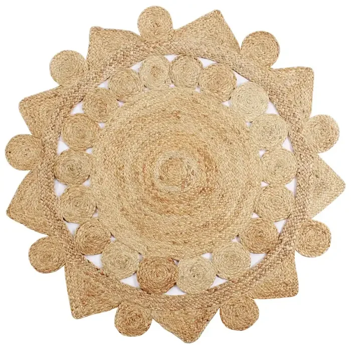 vidaXL Handmade Rug Braided Jute 150 cm