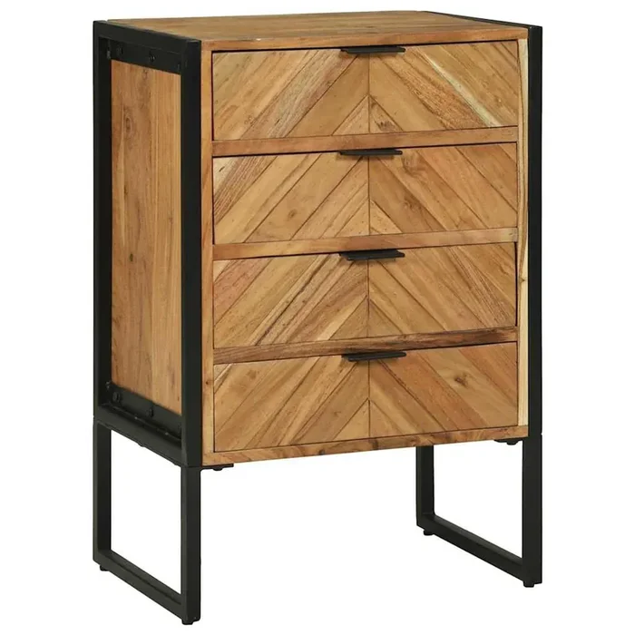 vidaXL Highboard 50x35x75 cm Solid Wood Acacia