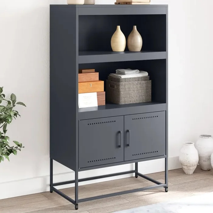 vidaXL Highboard Anthracite 68.5×38.5×123.5 cm Steel