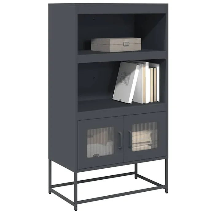 vidaXL Highboard Anthracite 68x39x123 cm Steel
