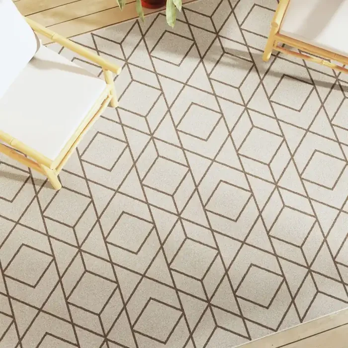 vidaXL Indoor & Outdoor Rug Short Pile Multicolour 190×300 cm Anti Slip