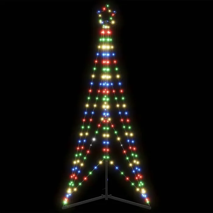 vidaXL LED Christmas Tree 363 LEDs Colorful 182 cm
