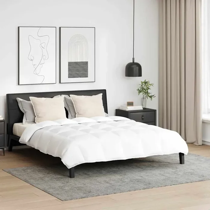 vidaXL Other with Pillow 3 pcs White 200 x 220 cm Down