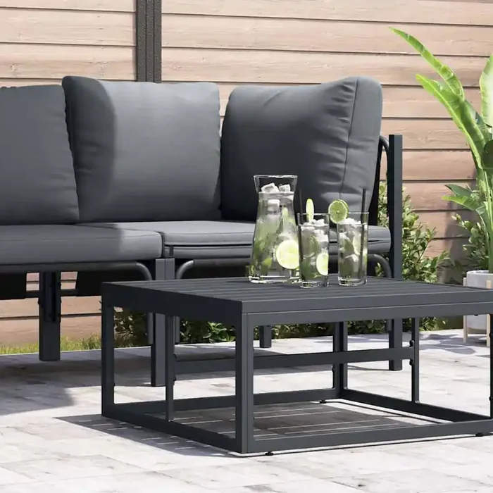 vidaXL Outdoor Furniture Sets Anthracite Steel