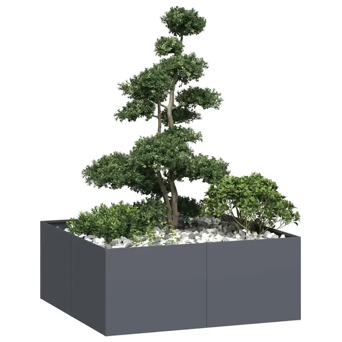vidaXL Planter Anthracite 100x100x40 cm Steel