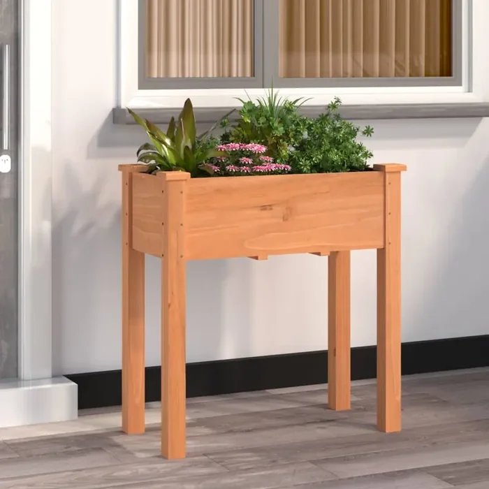 vidaXL Planter with Liner Brown 71x37x76 cm Solid Wood Fir