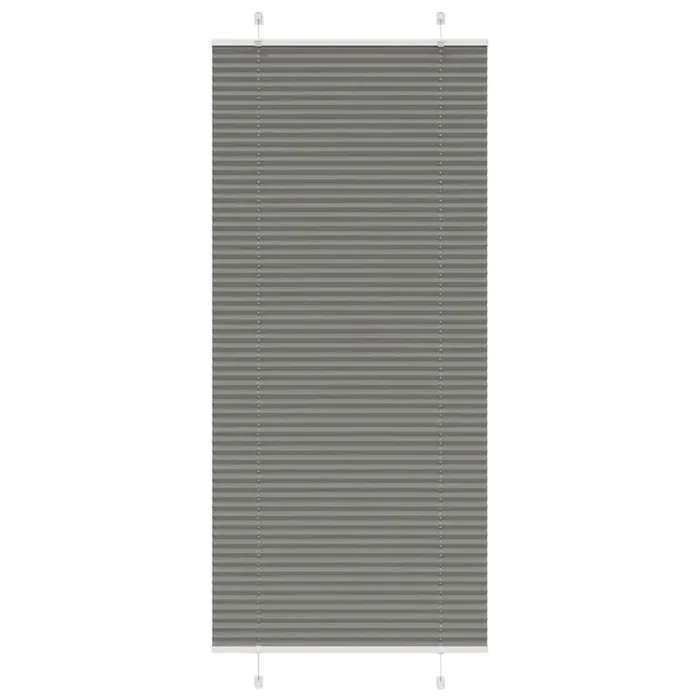 vidaXL Pleated Blind Anthracite 100×200 cm Fabric Width 99.4 cm Polyester