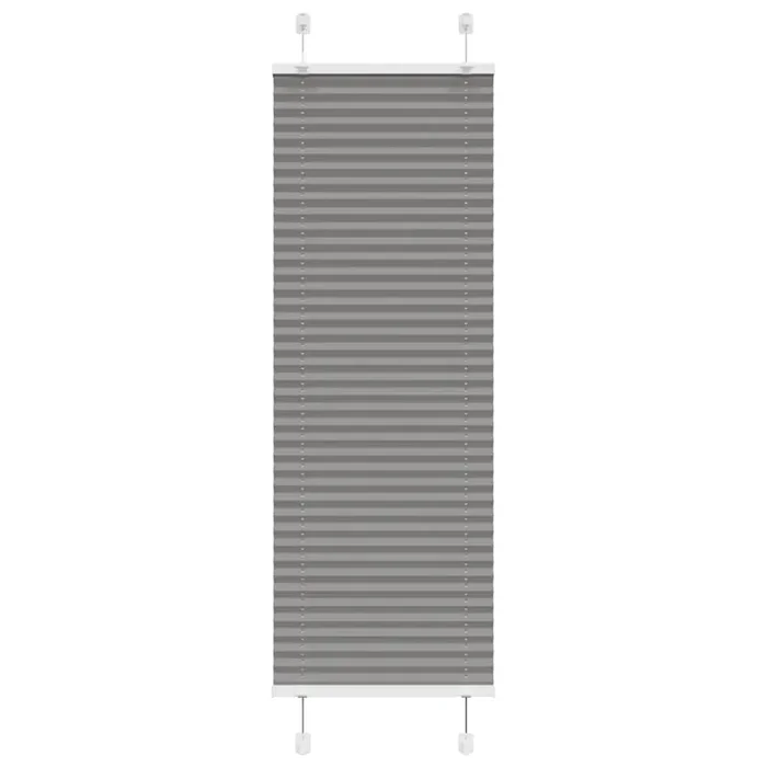vidaXL Pleated Blind Anthracite 50×150 cm Fabric Width 49.4 cm Polyester