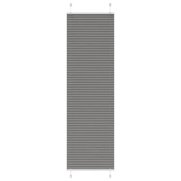 vidaXL Pleated Blind Anthracite 55×200 cm Fabric Width 54.4 cm Polyester