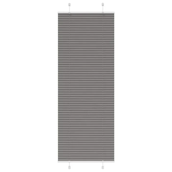 vidaXL Pleated Blind Anthracite 75×200 cm Fabric Width 74.4 cm Polyester