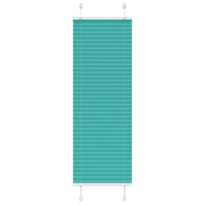 vidaXL Pleated Blind Petrol Green 40×150 cm Fabric Width 39.4 cm Polyester